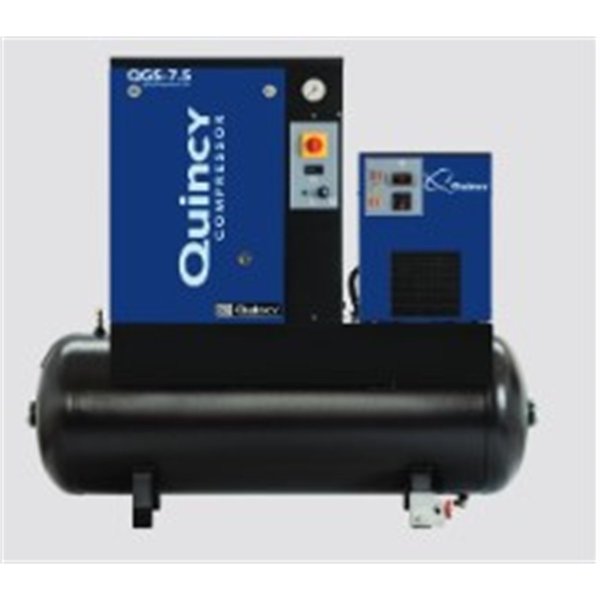 Belaire 7.5hp Quincy rotary screw with dryer QGS7.5TMD1